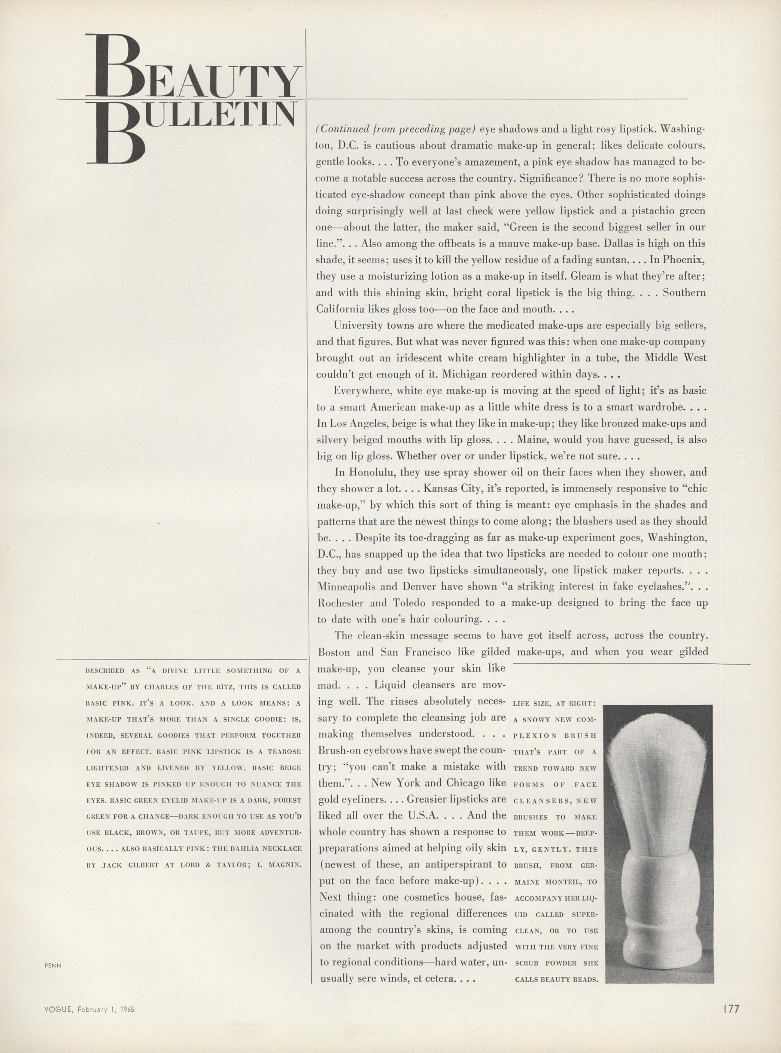 Beauty Penn US Vogue February 1 st 1965 06
