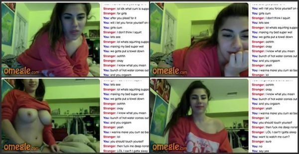 Sexy Girl Strips And Masturbates On Omegle