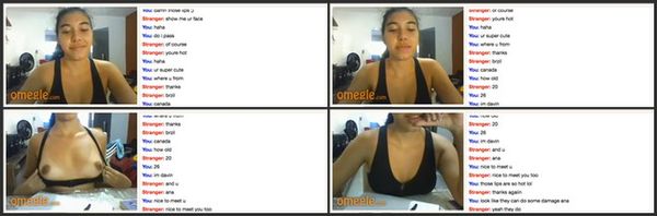 18 Yrs Hot Omegle Girl Masturbates