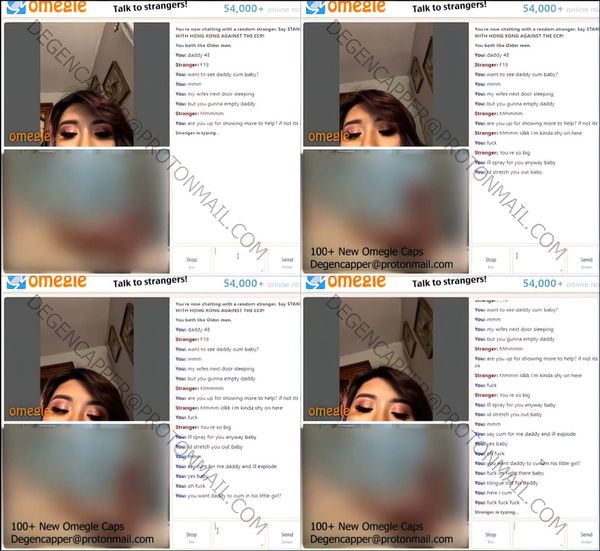 Latina Omegle Slut Dirty Talks For Daddys Cum