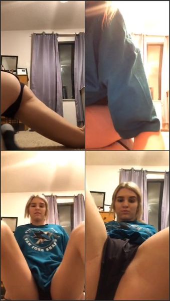 18 Year Old Plays Omegle Game – Blonde Teen On Periscope