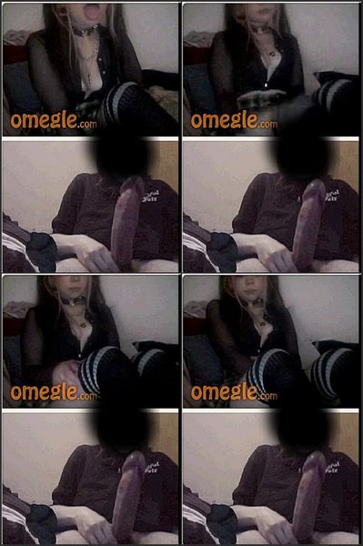 Omegle Cockshock Huge Sizeshock – Goth Minx Slave Masturbates To Lucky Guy Part 1 57