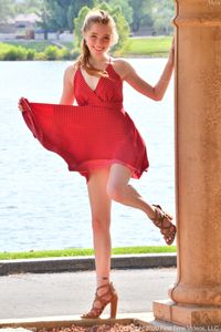 Myra Glasford - Red Dress Upskirt 11-30-y7lde0mmbn.jpg