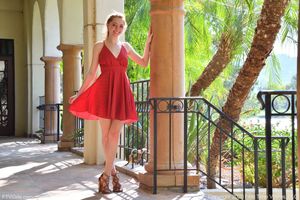 Myra Glasford - Red Dress Upskirt 11-3017lenu0nj7.jpg