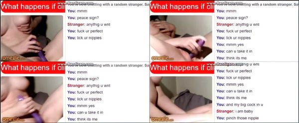 Stunning Girl Playing With Vibrator On Omegle