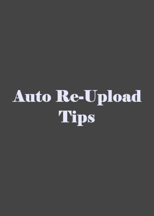 Auto Re-upload Files To Host (Rapidgator, Katfile)