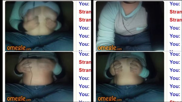 Omegle Chubby Shows Tits And Sticks Tongue Out For Cum