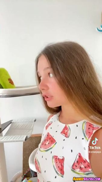 Adalyn – Young Girl First Time Nude Selfie On Tiktok