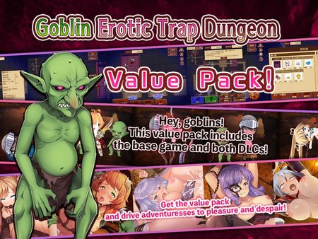 (同人ゲーム) [230807][緑の帝国] Goblin Erotic Trap Dungeon~Value Bundle~ (English) [RJ01083409]